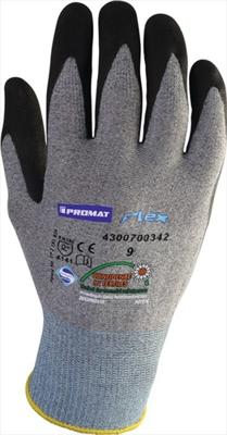 Handschoen flex N maat 9 grijs/zwart EN 388 PSA-categorie II PROMAT