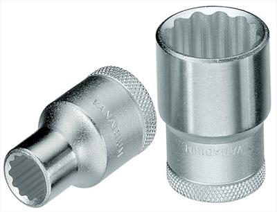 Dopsleutelbit D 19 1/2 inch 12-kant sleutelwijdte 11/16 inch lengte 39,5 mm GEDO