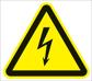 Waarschuwingsteken ASR A1.3/DIN EN ISO 7010 200 mm waarschuwing voor spanning ku