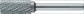 Stiftfrees ZYA d. 6 mm koplengte 13 mm schacht-d. 3 mm hardmetaal vertanding kru